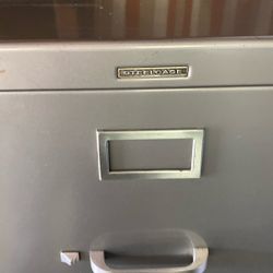 Steel four drawer filing cabinet
