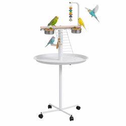 Bird Stand with Wheels, Perches