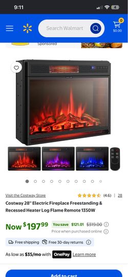 28’ electric fireplace brand new asking 75$