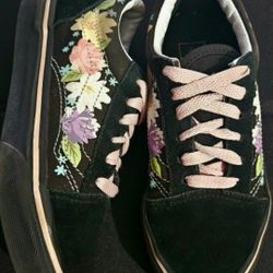 Girls Size 1 Vans 
