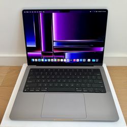 2022 14” MacBook Pro Touch ID M1 Pro Chip CPU 512GB SSD 16GB RAM XDR Liquid Retina Display 