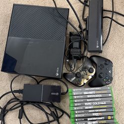 Microsoft Xbox One Console 500GB Black with Kinect &  2 Controllers & 11 Games
