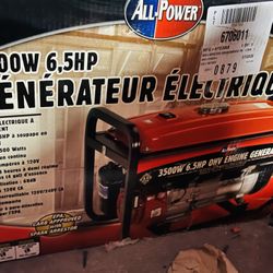 3500w 6.5 HP Generator ALL POWER