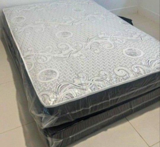 New Full Size Mattress With Box spring Set Colchones Nuevos Matrimoniales