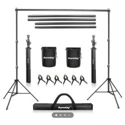 Backdrop Stand, 10x7Ft Adjustable Photo Backdrop

