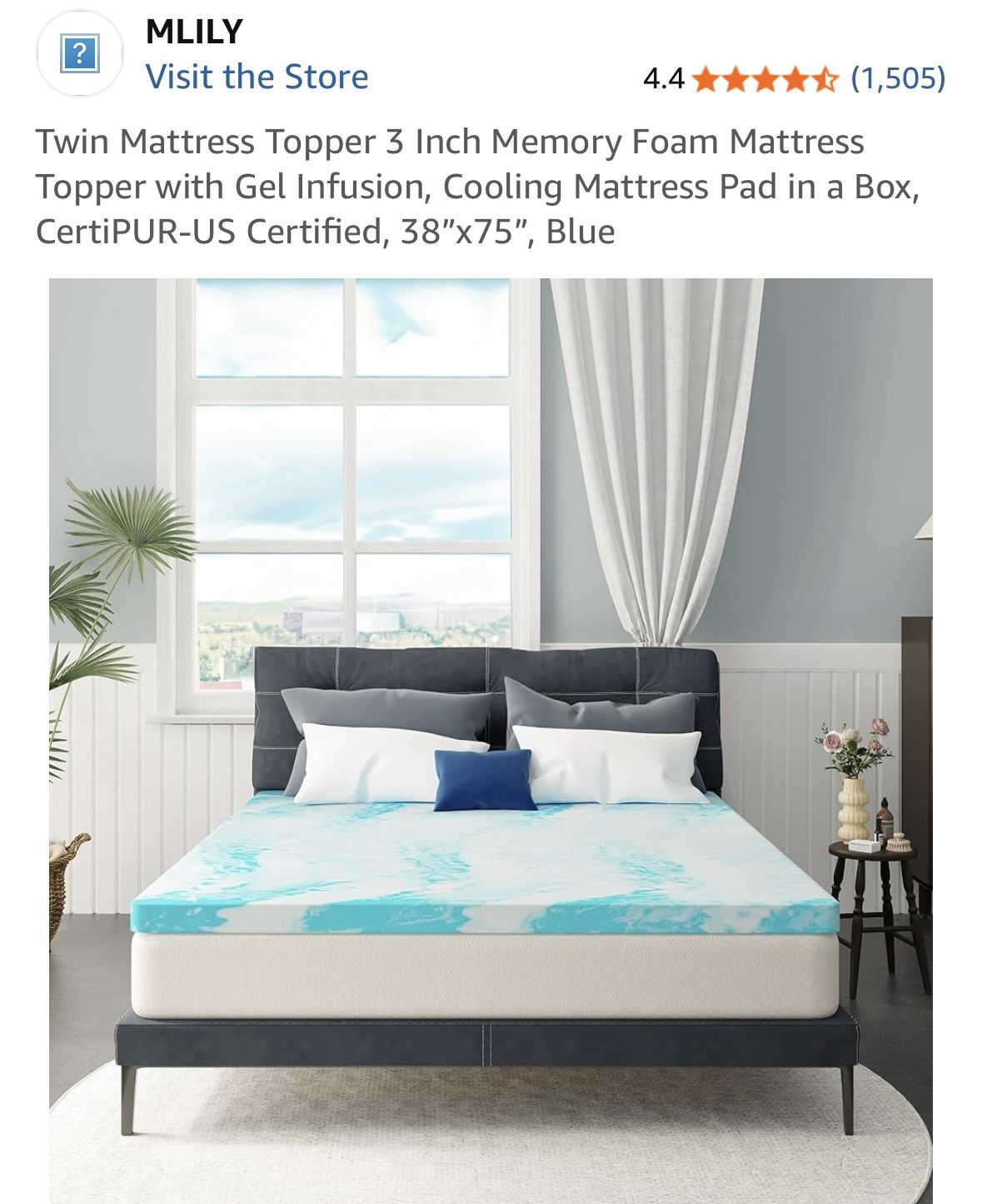 Twin mattress topper
