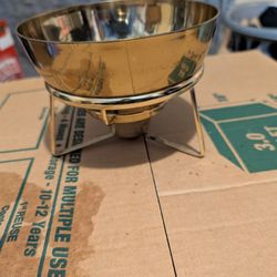 Vintage Brass Chafing Dish/Fondue Pot