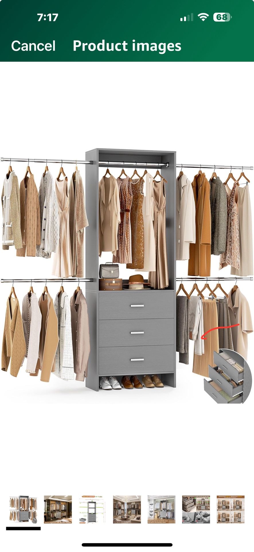 Closet System With Drawers