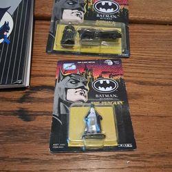Die Cast Metal Batman and Batmobile Also Penguin. 