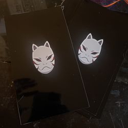 Anbu Mask Stickers 3x7