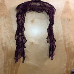 Vintage Silk Accordien Scarf