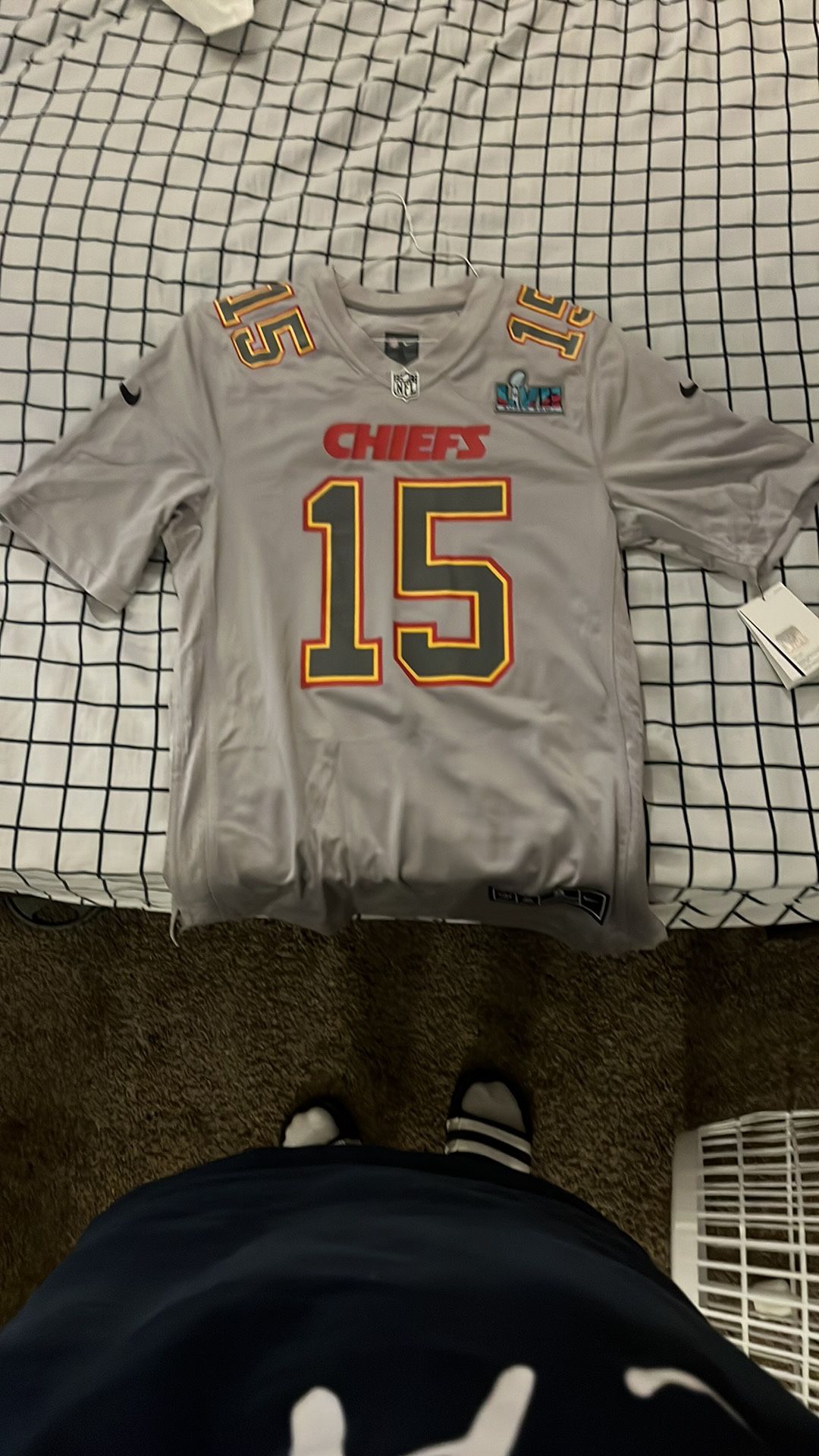Gray Patrick Mahomes Jersey. Brand New, Never Worn