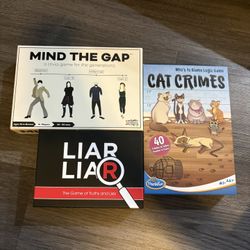 3 Like New Board Games 