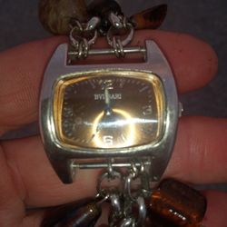 Bvgari Bvgaro watch custom  amber bead band 