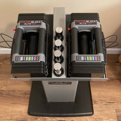 Power Block Dumbbells With Stand