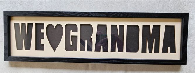 We Love Grandma Framed Wall Sign