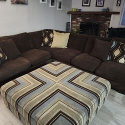 Chocolate brown Sectional 