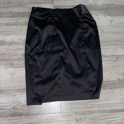 Silk Black Skirt 