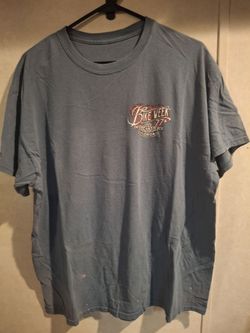 Harley Davidson light blue shirt size xl
