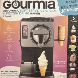 Great Gift!  Gourmia-Automatic Soft Serve Ice Cream & Frozen Drink Maker