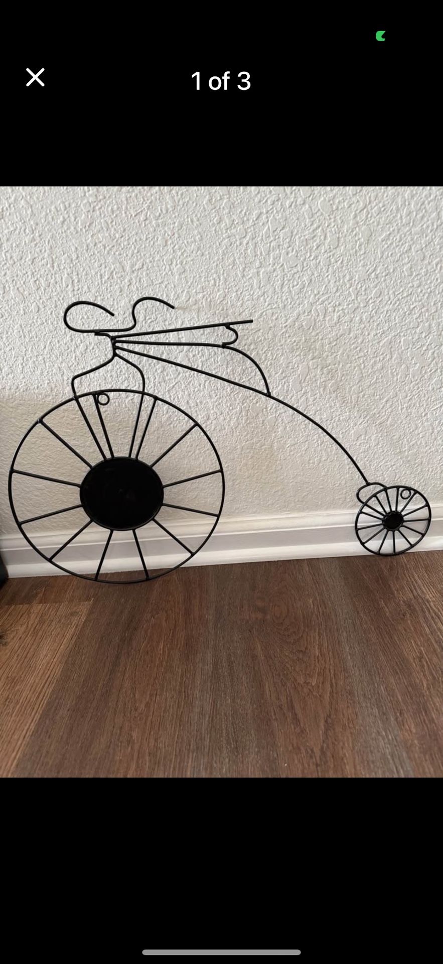 Vintage Wire Bicycle Wall Decor