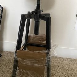 beautiful metal chairs with wood for new bar ( 2 Chairs)