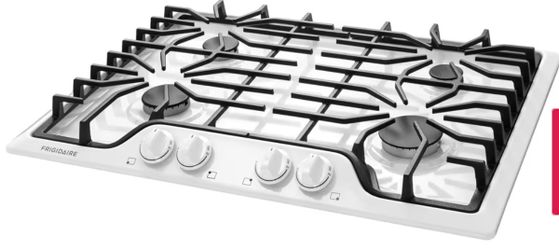 Electrolux 30” 4-Burner Gas Cooktop — White Model: FFGC3026SW