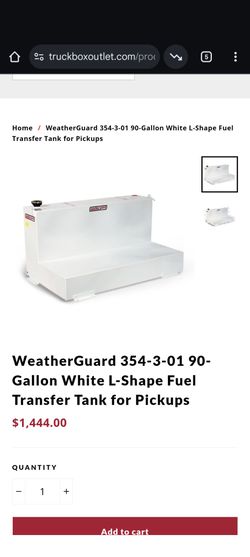 WeatherGuard 90-Gallon White  Fuel Transfer Tank for Pickups