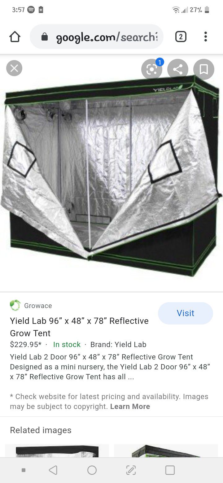 Grow tent
