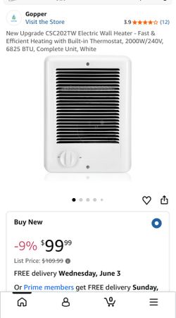 Electric wall heater