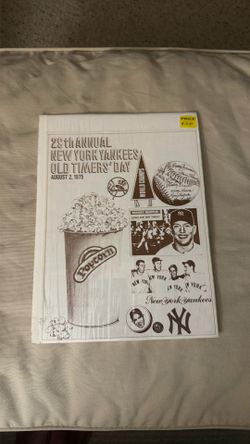 Vintage 1975 New York Yankees Old Timers' Day Program - 29th Annual