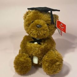 Aurora - Graduation - 8.5&quot; Wagner Bear - Black Cap with Diploma NWT Excellent … 