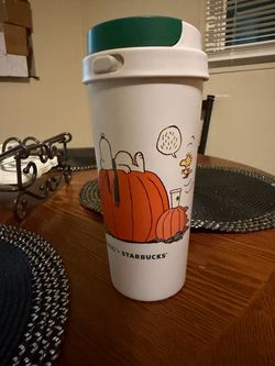 Starbucks white snoopy cup