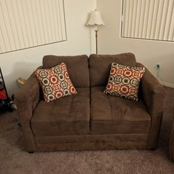 Brown Couch Love Seat