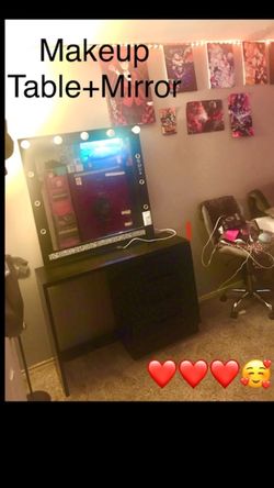 Make Up Table Vanity & Mirror ❤️