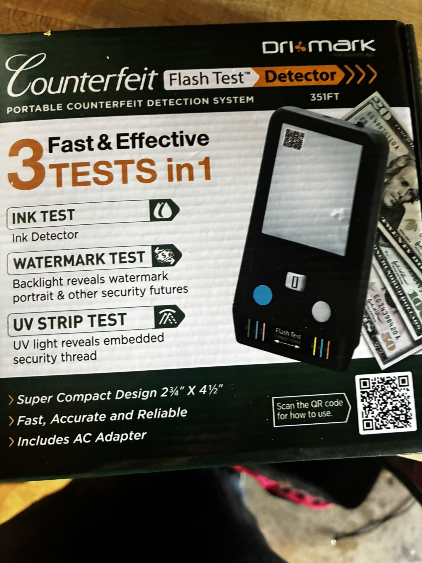 Debark Portable Counterfeit Detector