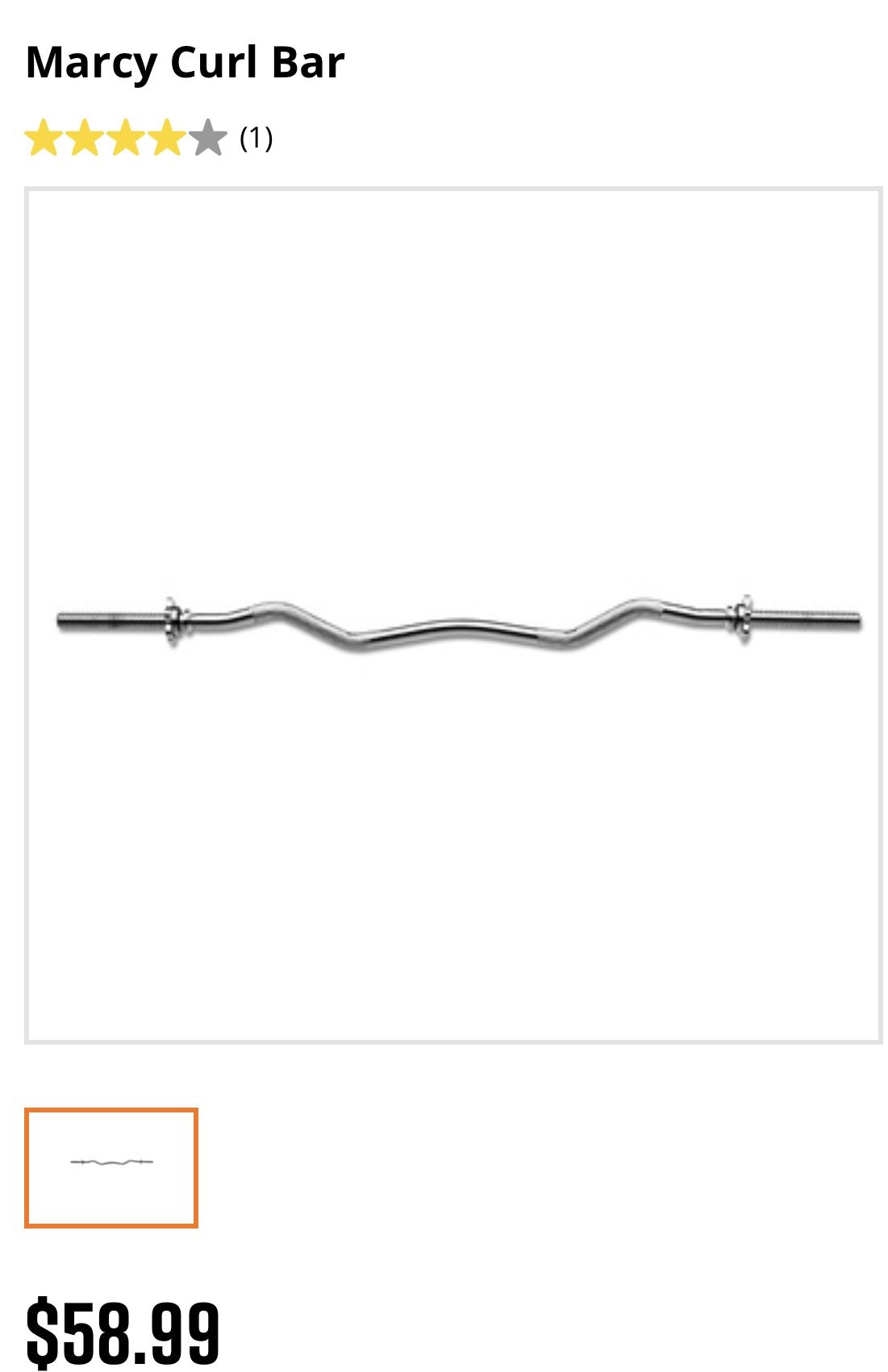 Marcy Curl Bar used