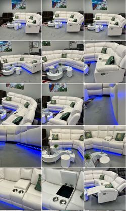 LED SECTIONAL reclining