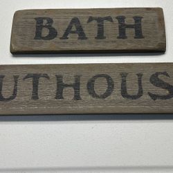 Bathroom Decor Signs