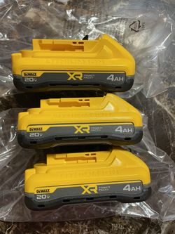 New DeWalt XR Batteries 