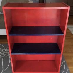 RED & BLUE BOOK SHELVE