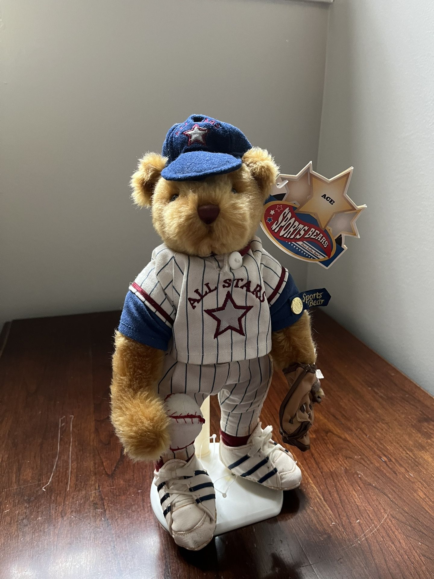 Teddy Bear All Star Baseball & Stand