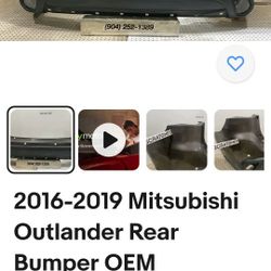 2016...2019 Mitsubishi Outlander Rear Bumper OEM