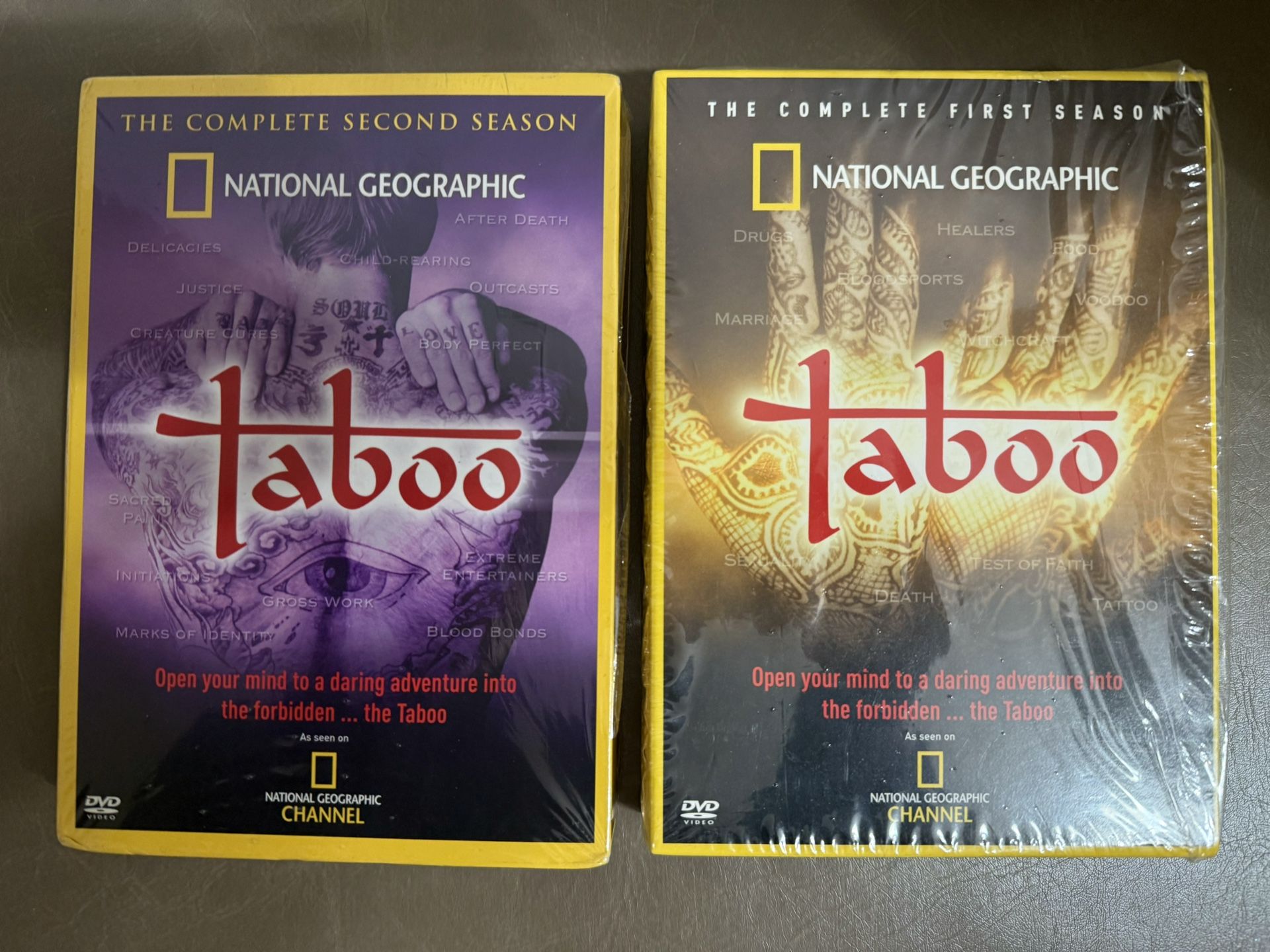 Taboo National Geographic DVDs S1 & 2