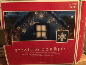 Christmas Snowflake icicle lights