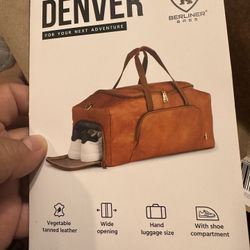  Berliner Bags Vintage Genuine Leather Duffle 