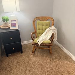 Vintage solid wood  rocking chair