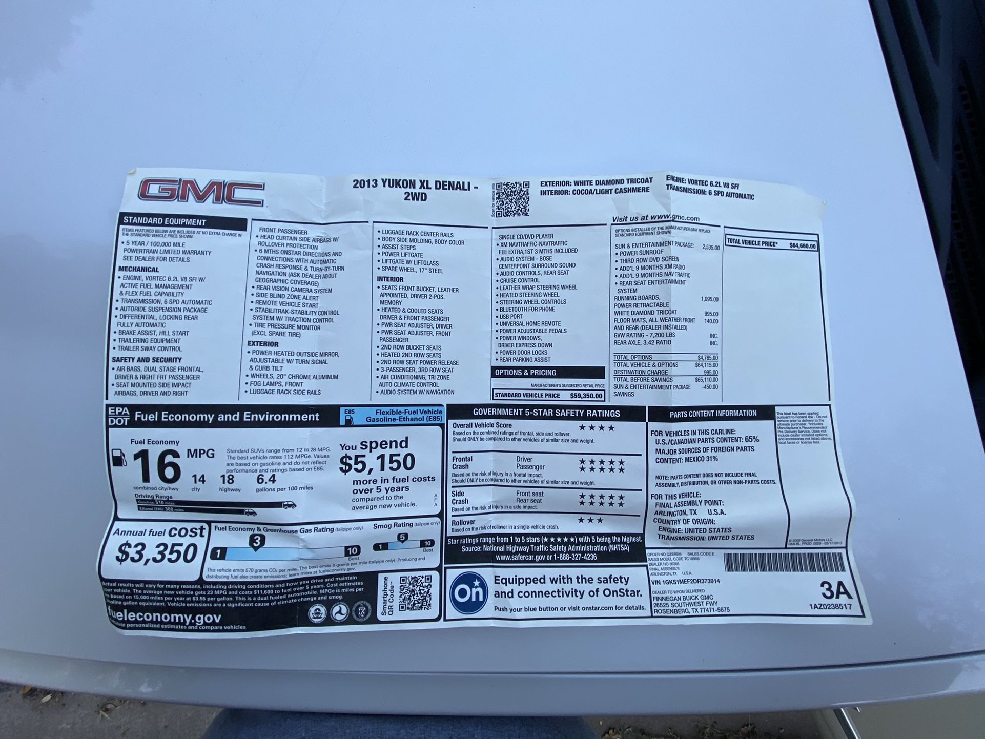 2013 GMC Yukon Denali