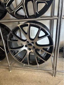 22” 5x115 Machine black