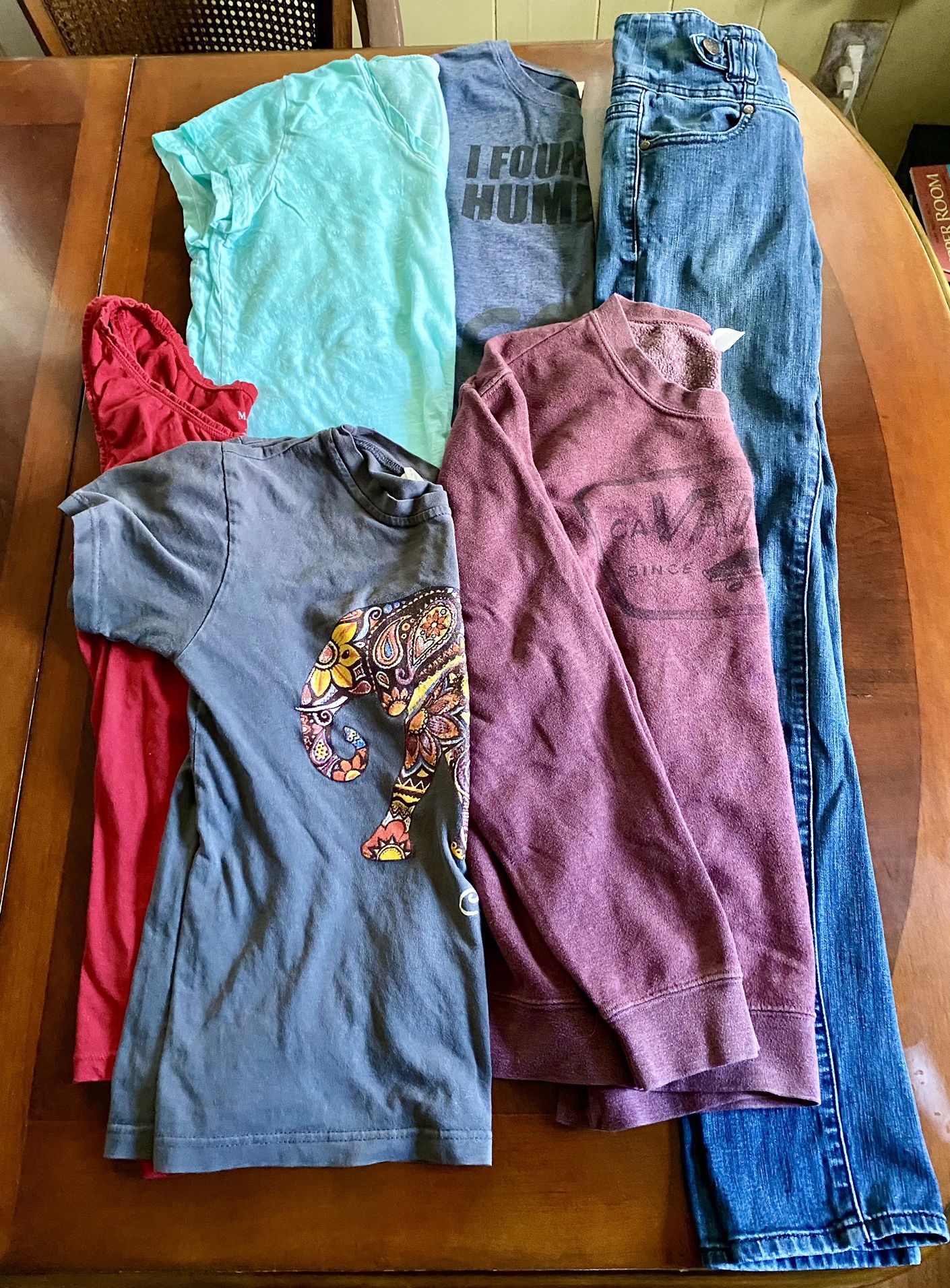 Girls Size 14/16 Summer Shirts & Jeans